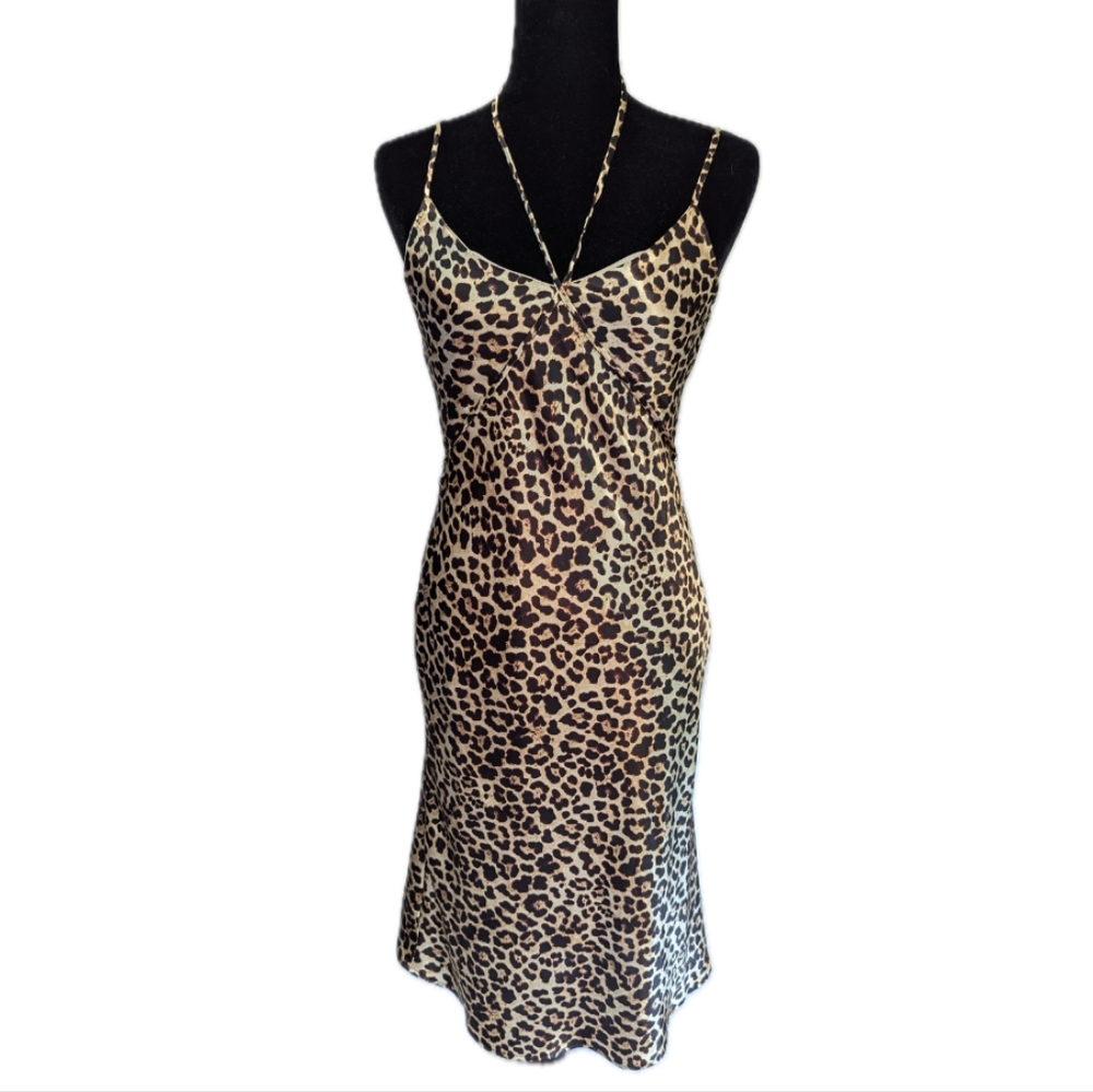 Leopard Print Slip Dress, Made In 🇺🇸
